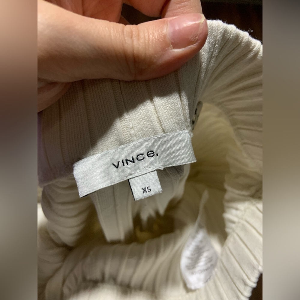 Vince ribbed cropped pants cream casual fall designer classic revolve $200 xs - Picture 6 of 6